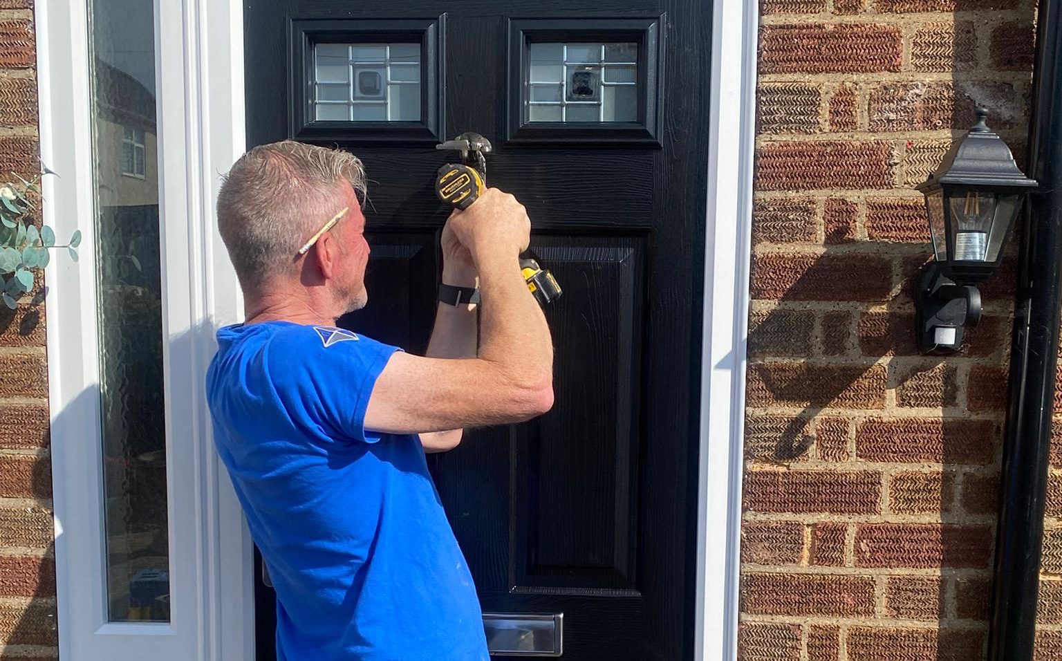 DK Windows Installing Front uPVC Door